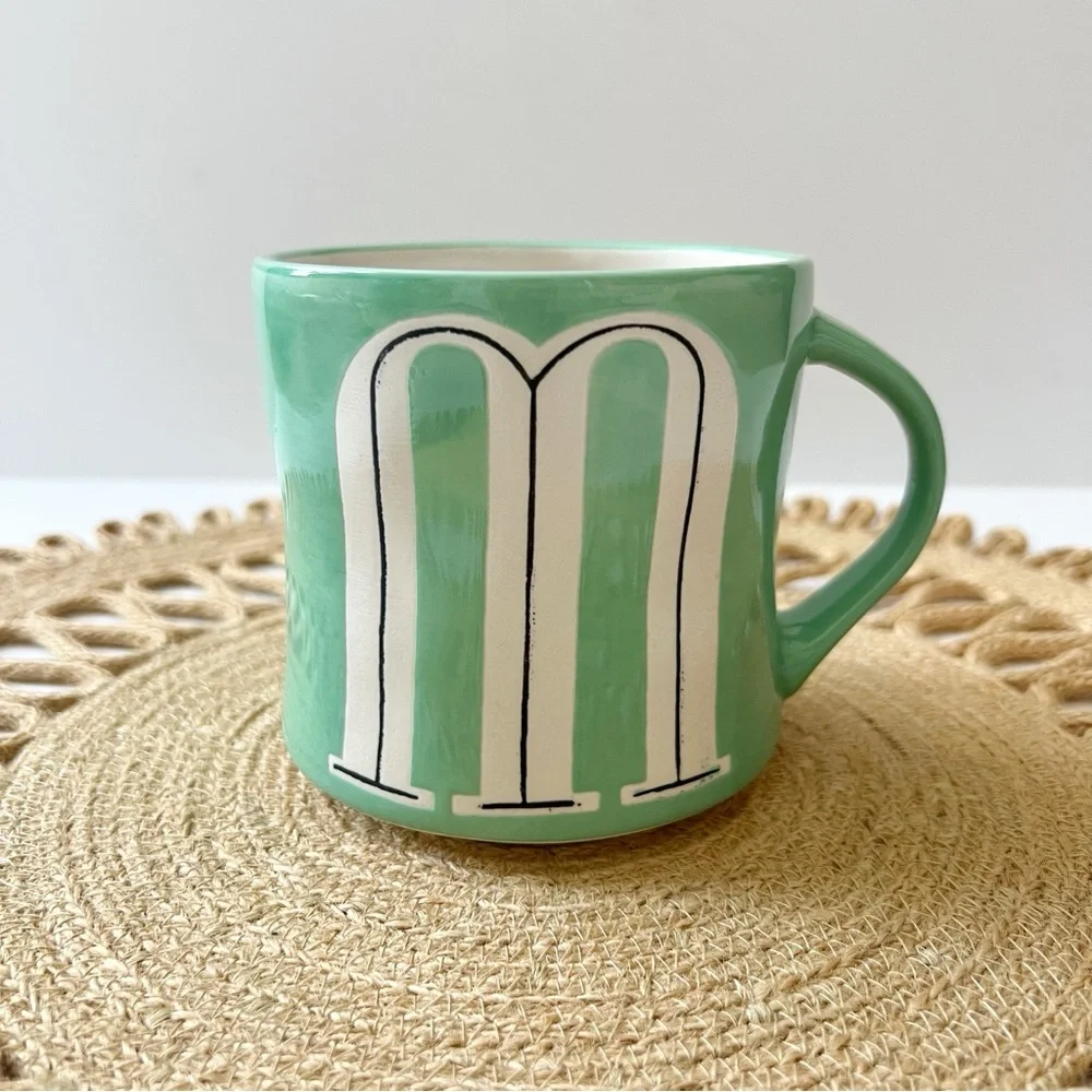 Anthropologie Colorway Monogram "M” Mug - Picture 2 of 7
